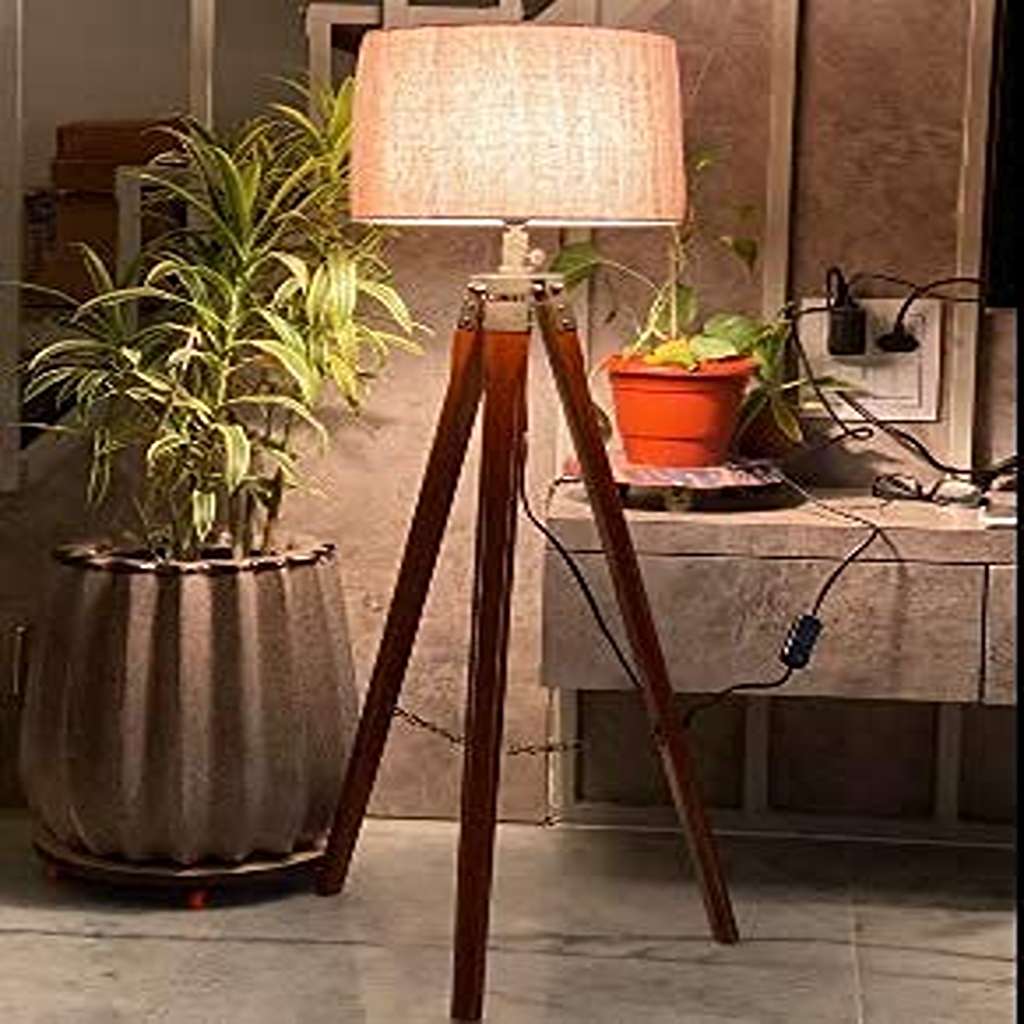 floor lamp wooden tripod_11zon