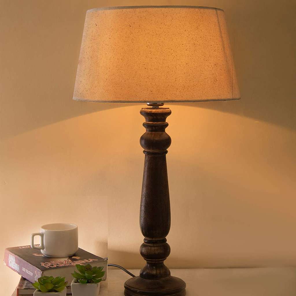 table lamp wooden stand_11zon